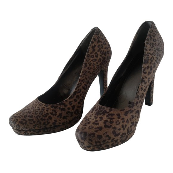 Leopard Print Women platform Heels 10 - Picture 8 of 8
